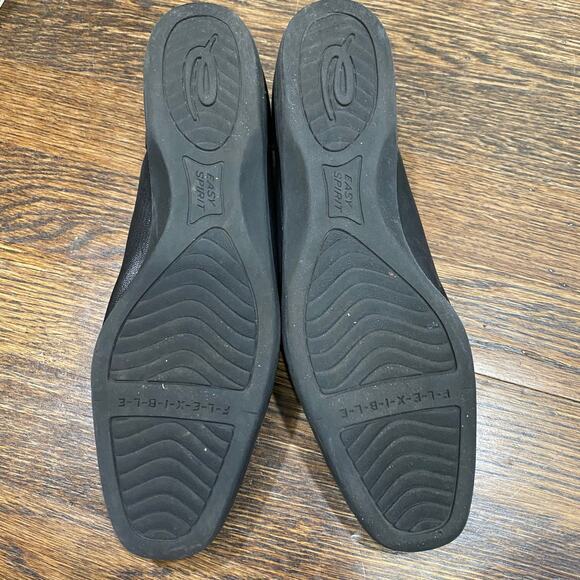 Easy Spirit Anti-Gravity Black Leather Loafers Size 7.5 AA Rubber Sole Shoes - Picture 3 of 13